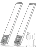 Under Cabinet Lights Motion Sensor: Under Counter Lights 30-LED Cabinet Lights Wireless 1000mah Rech