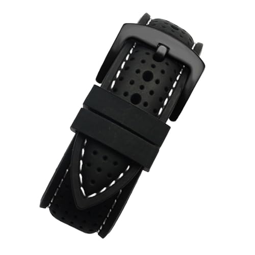 [X] ʋCVRX|[coh KHuaweiΉ KSamsungΉ EHb`oh 20mm 22mm 24mm KMido Tissot OmegaΉ EHb`Xgbv o[ANZT[ vXgbv(Black white 