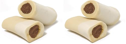 Cadet Stuffed Shin Bone for Dogs - Long-Lasting Chicken Flavored Dog Chew Bone for Aggressive Chewers - Supports Dog Dental Health, Large (1 Count) (Pack of 2)