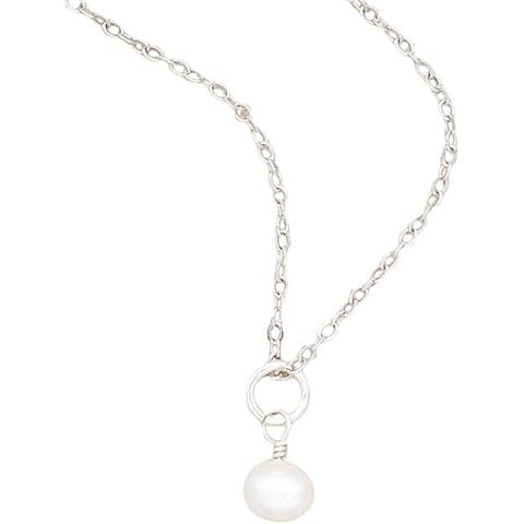 LISA LEONARD DESIGNS Sweet Dainty Freshwater Pearl Necklace Handcrafted Pearl Pendant Necklace Custom Jewelry Women Unique Pearl Charm