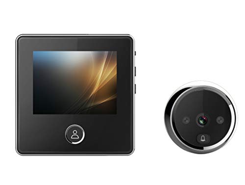 ❤ Crazy Deals 3inches LCD Color Screen Electronic Door Bell Viewer- IR Night Door Peephole Camera, Photo Shooting+Video Recording Digital Door Camera,Black(MWXDD2)