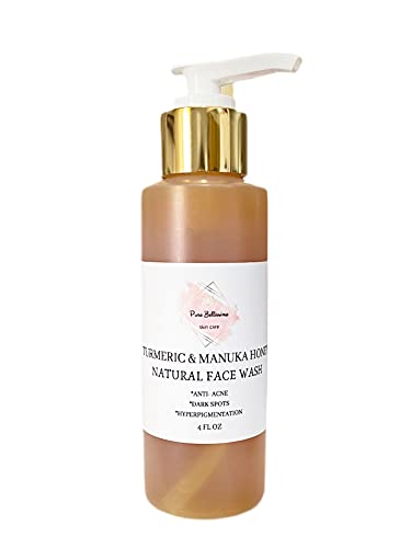 TURMERIC FACE WASH ,acne treatment, Hyperpigmentation, Brightening Face Wash , Face Wash , Natural , Manuka Honey (2)