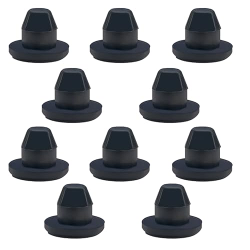 Image of 10PCS Bottle /Floor Jack Oil Plugs, 8mm Rubber Horizontal Jack Filler Bung Plug for Oil Reservoir Filler Hole, Universal Flat-Head Hydraulic Seals Replacement Accessories (10PCS)