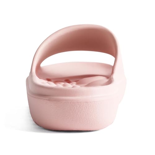VIVASUN Massage Slides for Men and Women Pillow Slides with Arch Support, Thick Cushioned Non-Slip Shower Slippers, Therapeutic Foot Pain Relief House Shoes for Indoor Outdoor Use,Pink — view 5