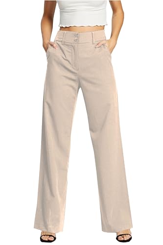 Pantalon large pour femme femiss coupe décontractée fluide et légère