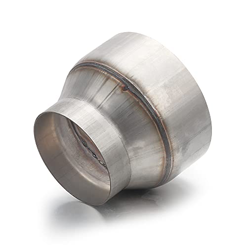Image of A-KARCK Exhaust Adapter Connector 3 inch OD to 5 inch OD, Exhaust Pipe Reducer 4 inch Overall Length 304 Stainless Steel