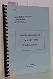  Forschungslandschaft \'Ex-DDR\' 1992 - Ein Spiegelbild.