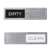 Clean/Dirty Schiebeschild Geschirrspüler Magnet-Schild Acryc Dishwasher Magnet Spülmaschine Magnet Indicator Küchenzubehör Kitchen Gadgets, Leicht zu lesen und zu verschieben (1 Stück)