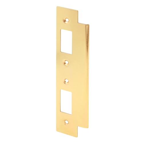 Cerradura y puerta de refuerzo Prime Line mp9411 en latón macizo pulido de 1-3/4 x 2-3/4 pulgadas 5