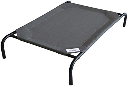 Coolaroo Haustierbett, erhöht, groß, Gunmetal