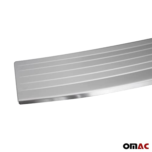 Omac Compatible With Dodge Journey 2011-2021 | Auto Exterior Accessories Stainless Steel Brushed Chrome Cover Rear Bumper Streamer Trunk Sill Protector Trim #TOP6