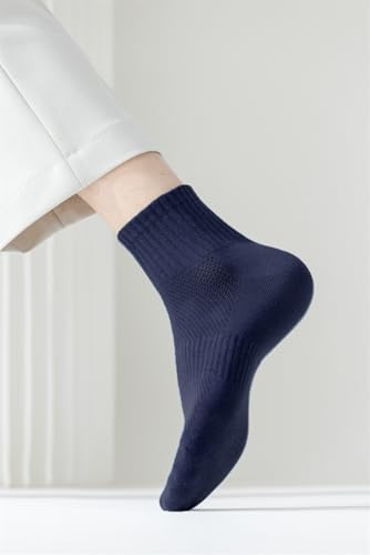 Image of Men's Cotton Rich Ankle Socks Unisex | Soft, Skin Friendly, Terry Cushioned & Breathable | Fits UK 5-11| Combo Packs