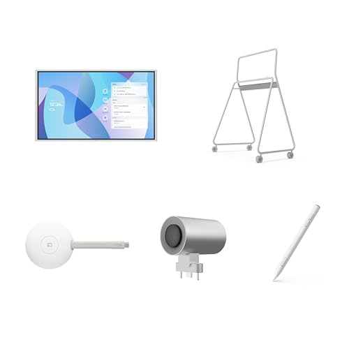 Image of Vibe (55 inch Board+Stand+Camera+Tab+Stylus) S1 4K UHD Smart Board, 55 Inch Digital Whiteboard for Office and Classroom, Electronic Presentation Meeting Device, Interative Touchscreen Display, ChromeOS