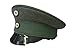 WW1 German Officer Field Cap Vulcanfibre Visor Cap. Grey and Green, 7 1/4