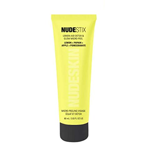 NUDESTIX Lemon-Aid Detox & Glow Micro-Peel 2.03 Oz! Infused Lemon, Papain, Apple & Pomegranate! Deep Pore Cleanser, Cell Renewal Exfoliant & Skin Brightening Glow! 3-In-1 Micro Peel Facial!