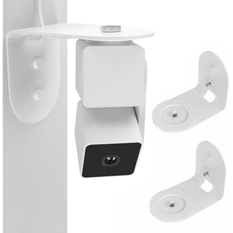 Zwolf Metal Wall Mount Bracket for Wyze Cam Pan V3 / Cam Pan V2, Extend Cam pan v3 Coverage Make it Provide Better Viewing Angles Maximizing Coverage Reduce Blind Spots (Pack of 2) Cover