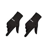 Winter für Touchscreen Wasserdichte Handschuhe Handschuhe Radfahren Warme Winter Herren Handschuhe Wintersportgeräte Baseball-Brille (Black, One Size)
