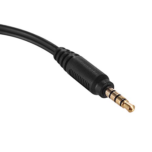 Docooler 3.5Mm Adaptador De Microfone Cabo De Áudio Estéreo Microfone Conversor De Cabo De Dois Três