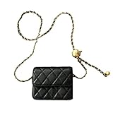 Mini Belt Bag Waist Bag for Women Fashionable Small Waist Bag Belt Bags for Women Trendy Y2k Accessories (Black,Small)