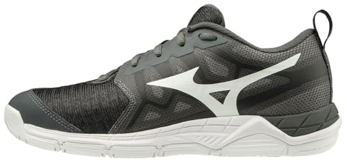 Mizuno Wave Supersonic 2 Damen Volleyball-Schuh, Schwarz-Anthrazit, 42.5 EU