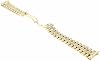 Ewatchparts Banda para Reloj de Hombre 20mm 18KY PRESIDENT con Diamantes Naturales en el Centro Compatible con Rolex 36mm 6