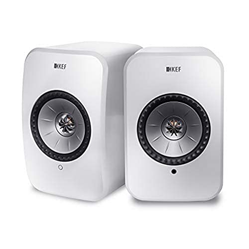 KEF LSX WLAN Lautsprecher Weiss, Schreibtischlautsprecher | Airplay 2 | Musikstreaming | Multiroom | Bluetootj | Spotify | Tidal | Roon