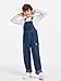 Haloumoning Boys Fashion Denim Overalls with Flap Pockets 5-14 Years