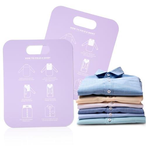 HOLIDYOYO Simple Shirt Folding Tool Round Edges Garment Support Board for Easy Stacking