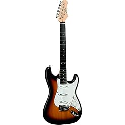 EKO Sunburst S-300 Sunburst Guitare électrique modèle Stratocaster 22 touches, couleur Sunburst - Les Beatles, Paul McCartney, John Lennon, RIngo Starr, George Harrison