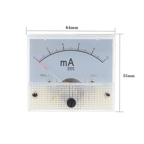 Ampèremètre 85C galvanomètre de tableau 63 mm x 54 mm 100mA - 3