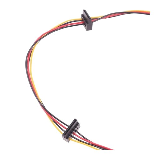 Cable 4Pin a 2 puertos HDD SSD SATA para fuente ATX miniatura 2