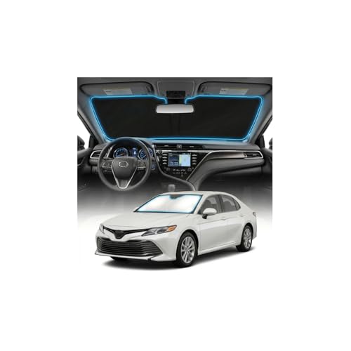 for Toyota Camry Sun Shade Windshield Cover - Custom Fit Camry Accessories 2018-2024 Sunshade Foldable UV Protection & Heat Shield Sun Visor Accessories