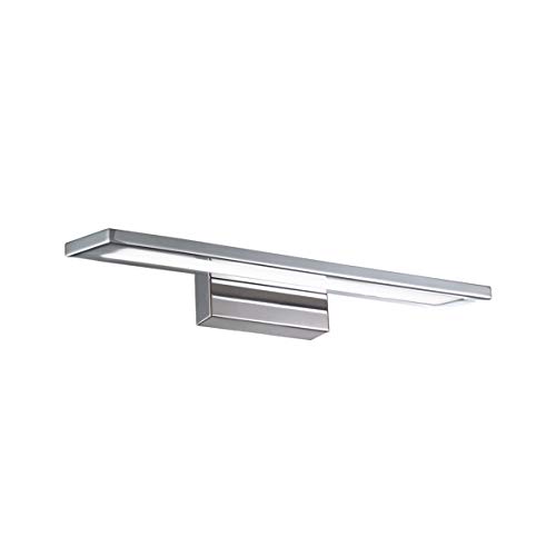 Lámpara de pared LED aplique, lámpara de baño con estructura de metal para espejos y cuadros (cromo, S - 38 cm)
