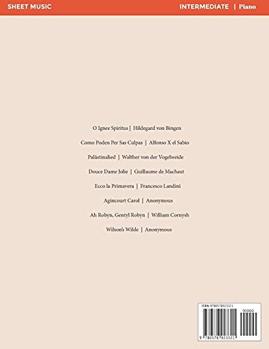 A Collection of Medieval Songs: Eight authentic 12th-16th century melodies arranged for the piano - Image 2