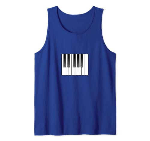 Piano Octave Teclado Ocho Teclas Camiseta sin Mangas