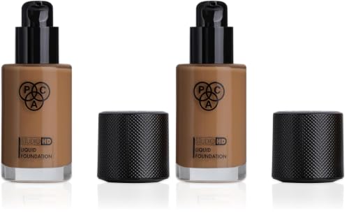 Image of PAC Studio HD Liquid Foundation 5.0 | Lightweight Dewy Satin Finish | Medium to Buildable Coverage (Pack of 2)