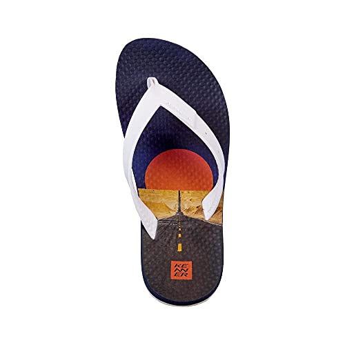 Chinelo Kenner Summer Horizonte Masculina - Branco e Azul - 40