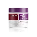 Karseell Purple Hair Mask 500ml Neutralizes Yellow Tones Deep Nourish Brighten Hair for Light Blonde, Platinum, White or Grey Hair
