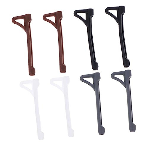 Holibanna 8Pairs Non Slip Glasses Ear Grips Slide Eyeglasses Retainers for Running Riding and Outdoor Activities