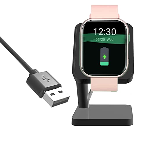 Compatible for TouchElex Harley Charger, Lamshaw Replacement Charger Charging Cradle Dock Compatible for TouchElex 1.75 Harley/TouchElex Sirius smartwatch/Deeprio Vidaa Max/Vidaa Smartwatch (Black)