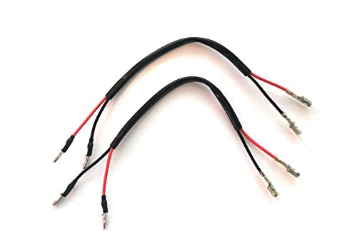 JEC20 Câble adaptateur de clignotant pour moto, avec fiche à 2 broches rondes de 3,5 mm Cover