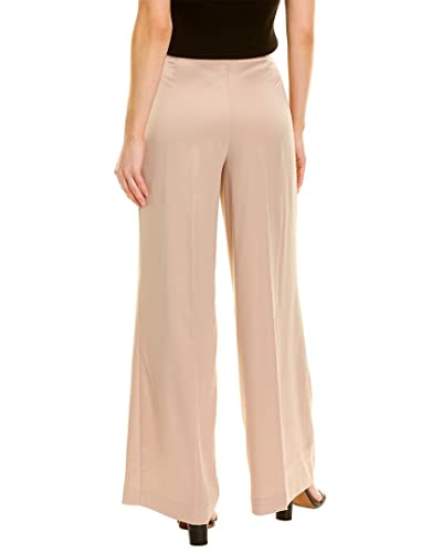 Anne Klein Women's Satin Side-Zip Wide-Leg Pants Latte2