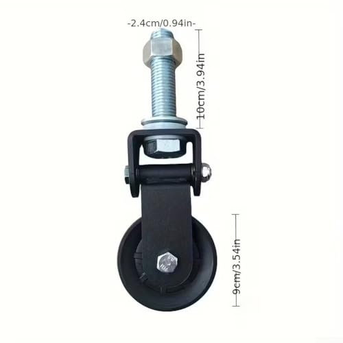 Polea de cable para gimnasio en nailon negro de 5 x 8 cm compatible con Lat Pulldown 7
