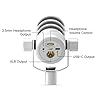 Rode Podmic USB XLR Dynamic Speaker Microphone White with WS14G Pop Protection and Keepdrum XLR Cable #5