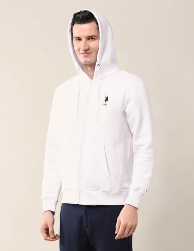 Image of U.S. Polo ASSN. Solid Regular Fit Sweatshirt for Men - Comfortable, Full Sleeves Men Sweatshirts