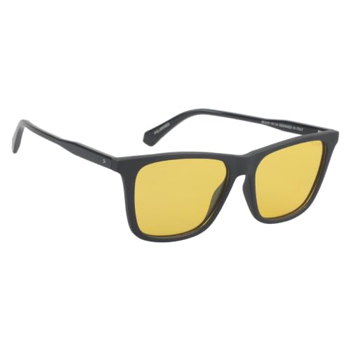 Image of Fueel Polarized Square Sunglasses for Men & Women | UV Protected Retro Half Frame Sunglasses | Lightweight Stylish Black Frame