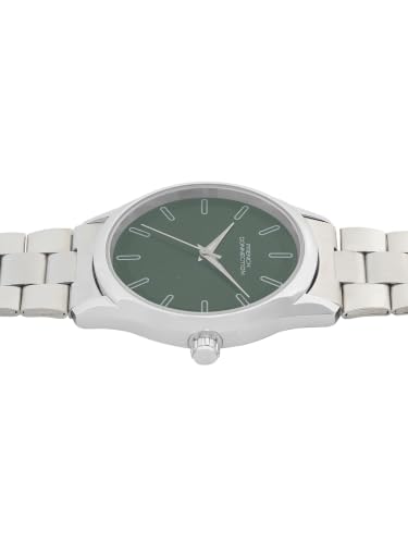 Image of French Connection Axiom Men's Green Sunray Dial Analog Watch with Round Case - FCN0167NSM
