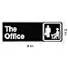 The Office Sign, 9 × 3 Inch Main Official Self Adhesive Office Sign for Door or Wall, Easy Installation, Premium Acrylic Design for Your Home Office/Business, Best Gift for Fans of The Office