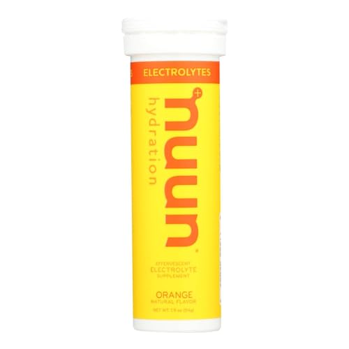 Nuun Hydration Drink Tab - Sport previously Active - Orange - 10 Tablets - Pack of 8