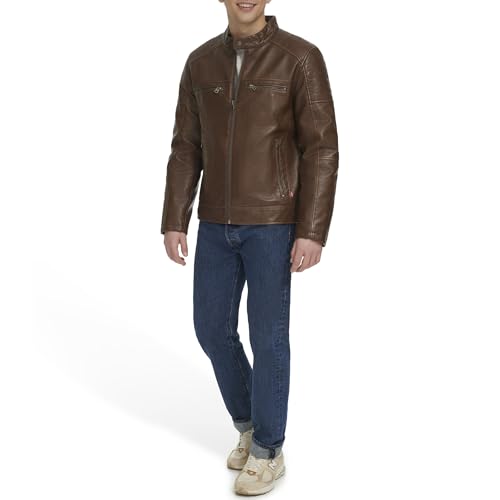 Image of Levi's Men's Faux Leather Racer Jacket